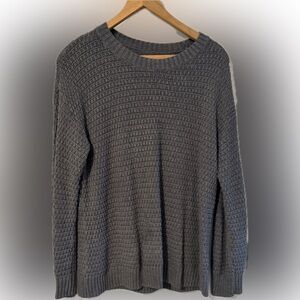 Old Navy Charcoal Waffle Knit Sweater